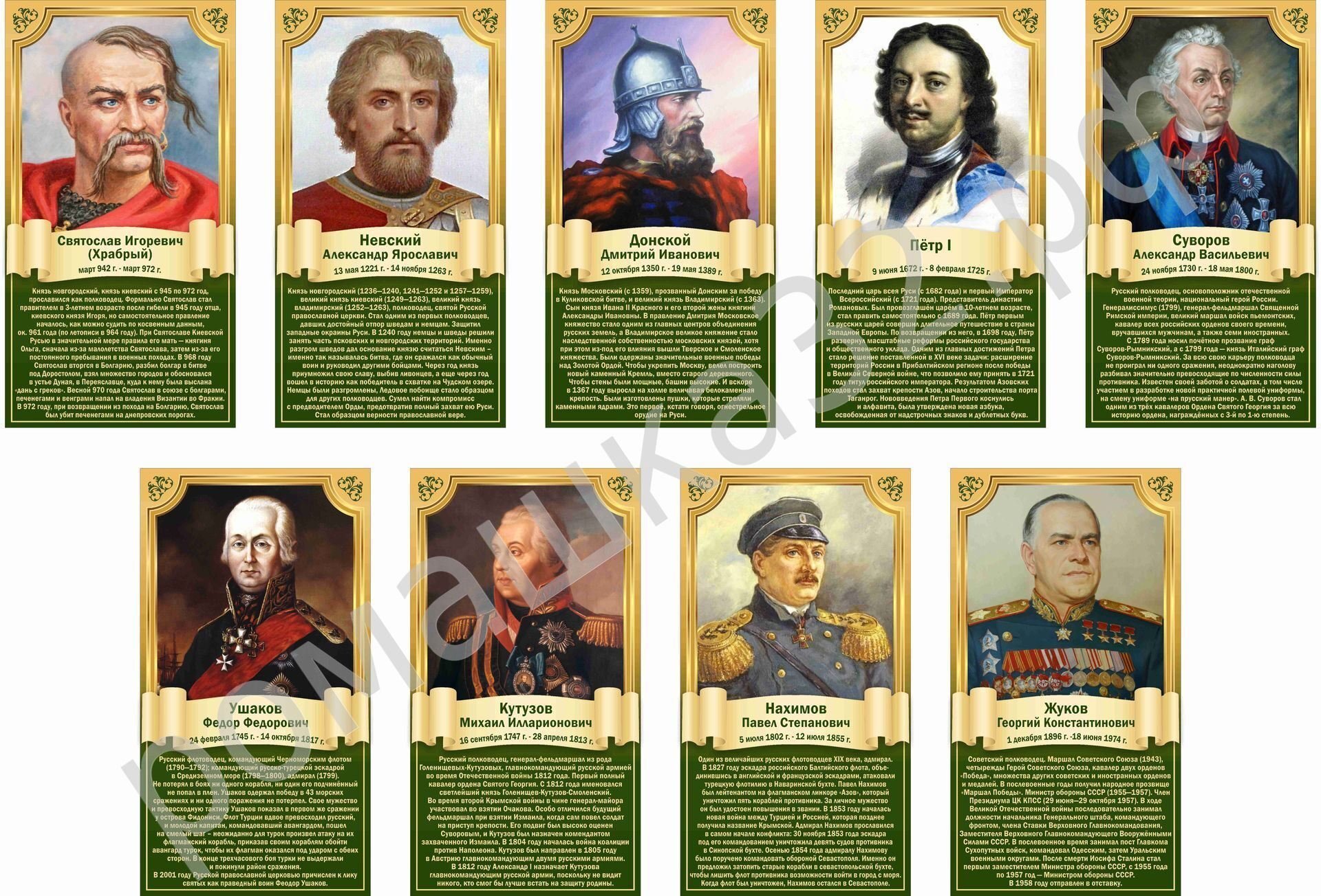 Картинки русских полководцев